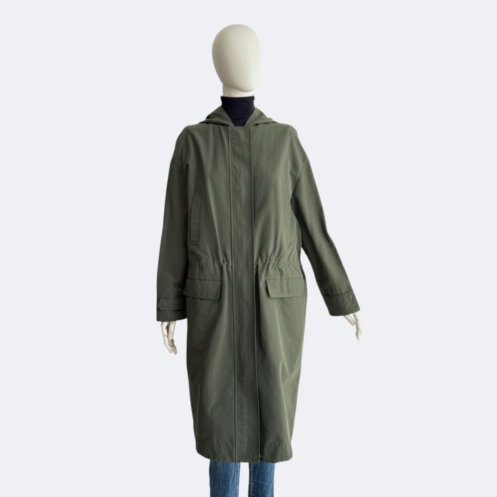 theory luxe セオリーリュクス コート オリーブグリーン モッズコート