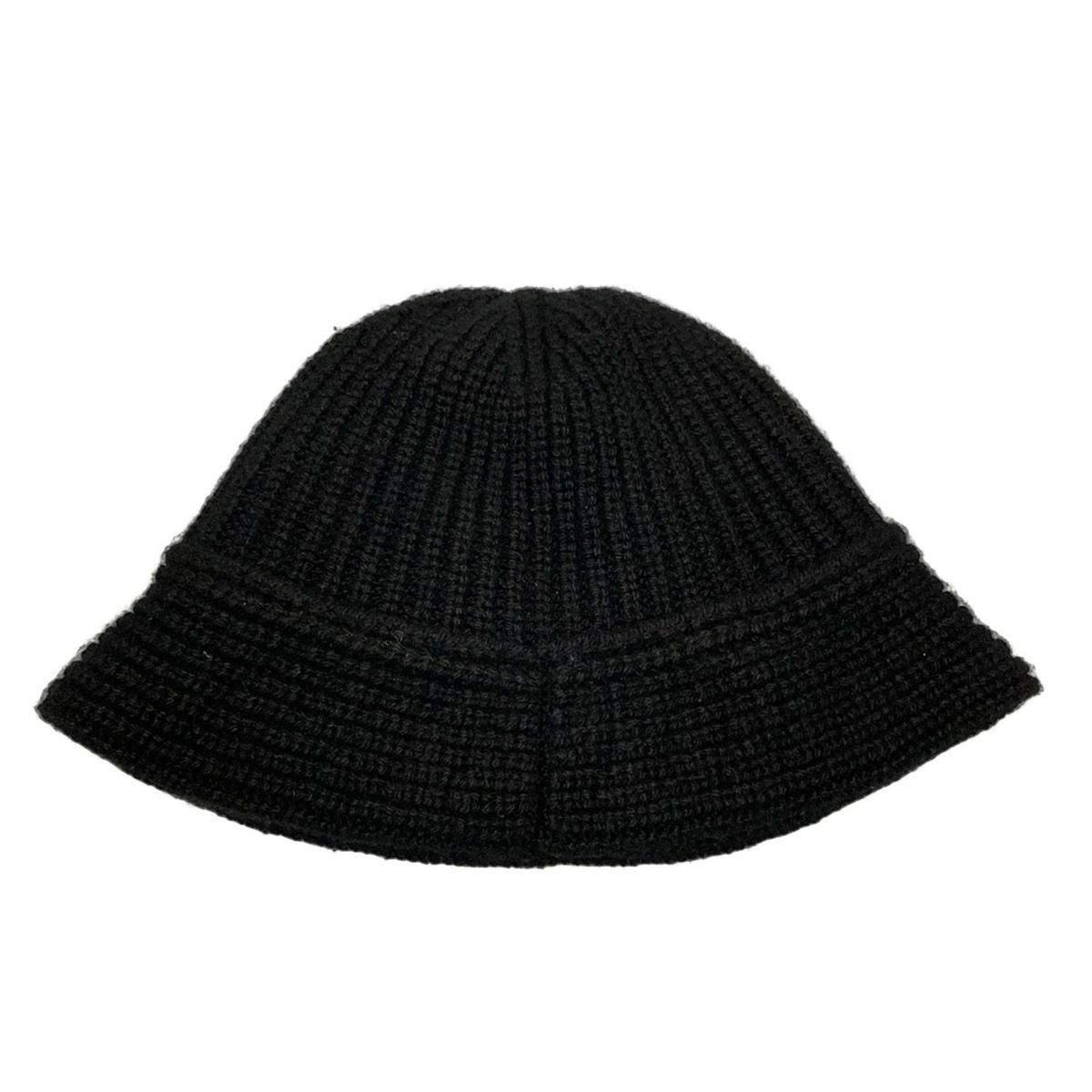 CELINE セリーヌ ハット TU - 2A80T384D 黒 バケットハット ニット カシミヤ