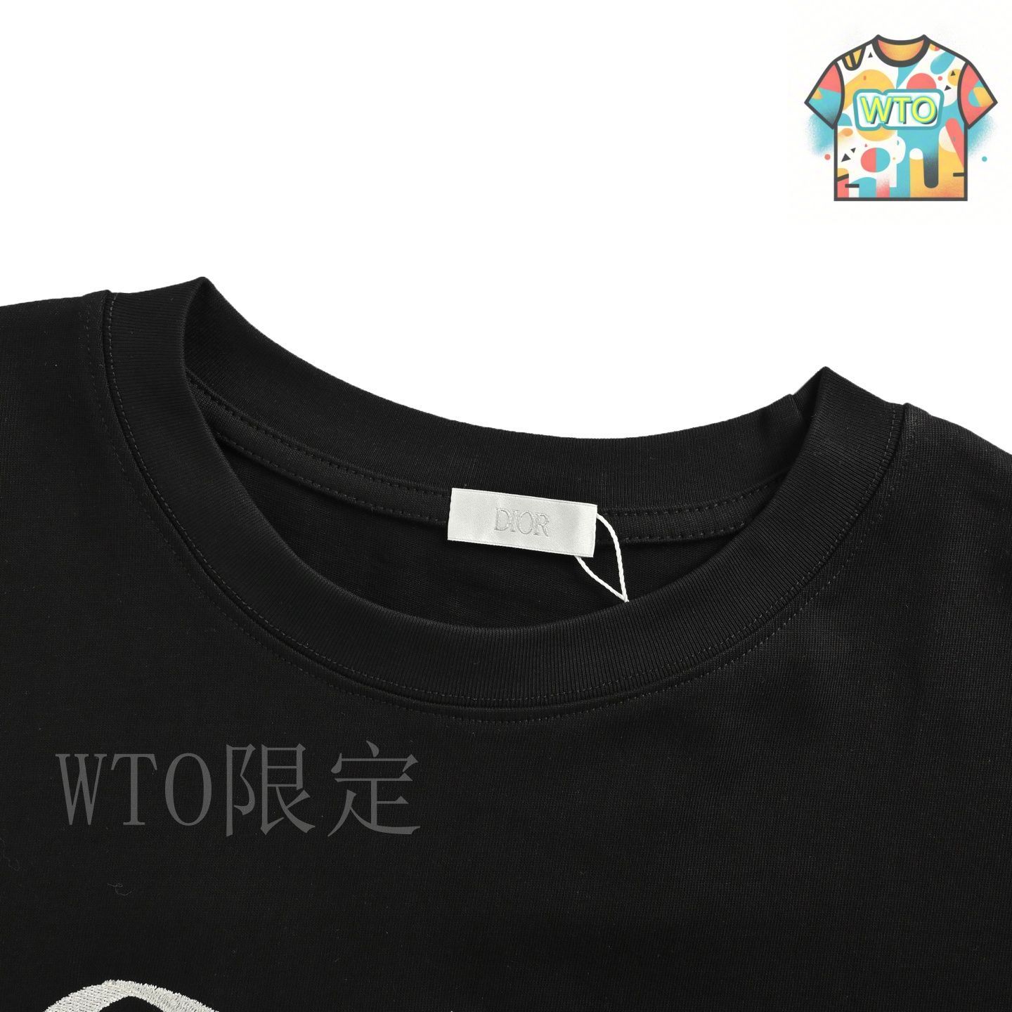 【刺繍が可愛い♪】Dior  25ss  Tシャツ 今日特価】Dior 25ss クラシック 47 アルファベット刺繍半袖 T