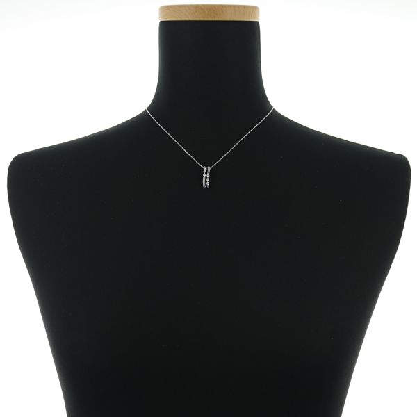 TASAKI タサキ ネックレス ダイヤ ダイヤモンド 0.15ct 6P K18WG  