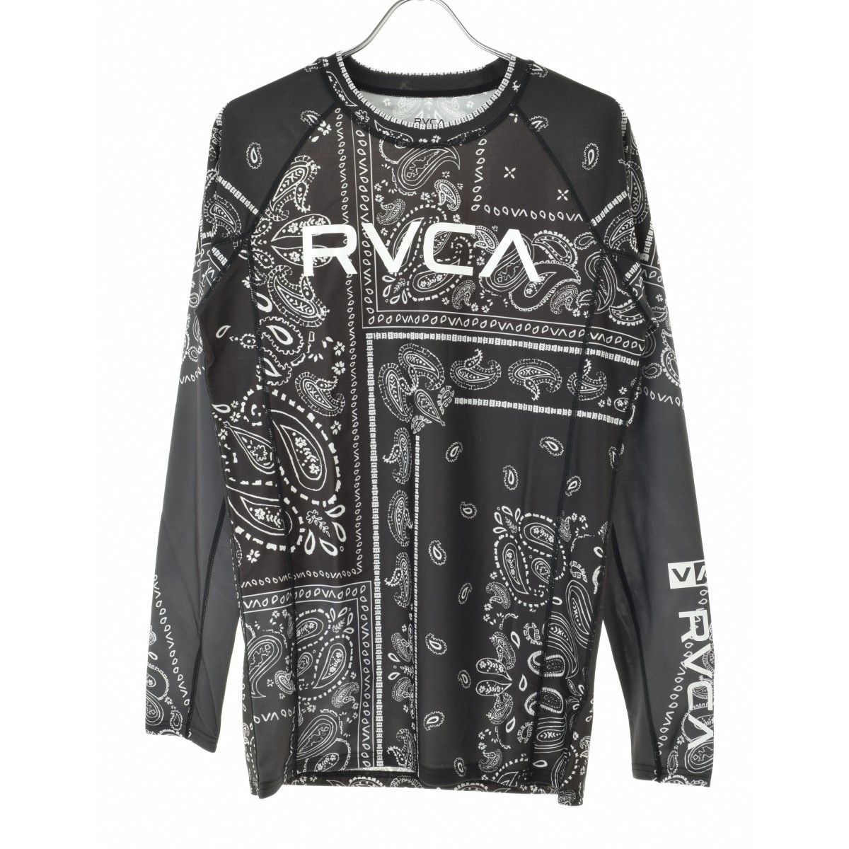 【RVCA】BD041857 BIG RVCA BANDANA RASHGUARD バンダナ ラッシュガード長袖カットソー