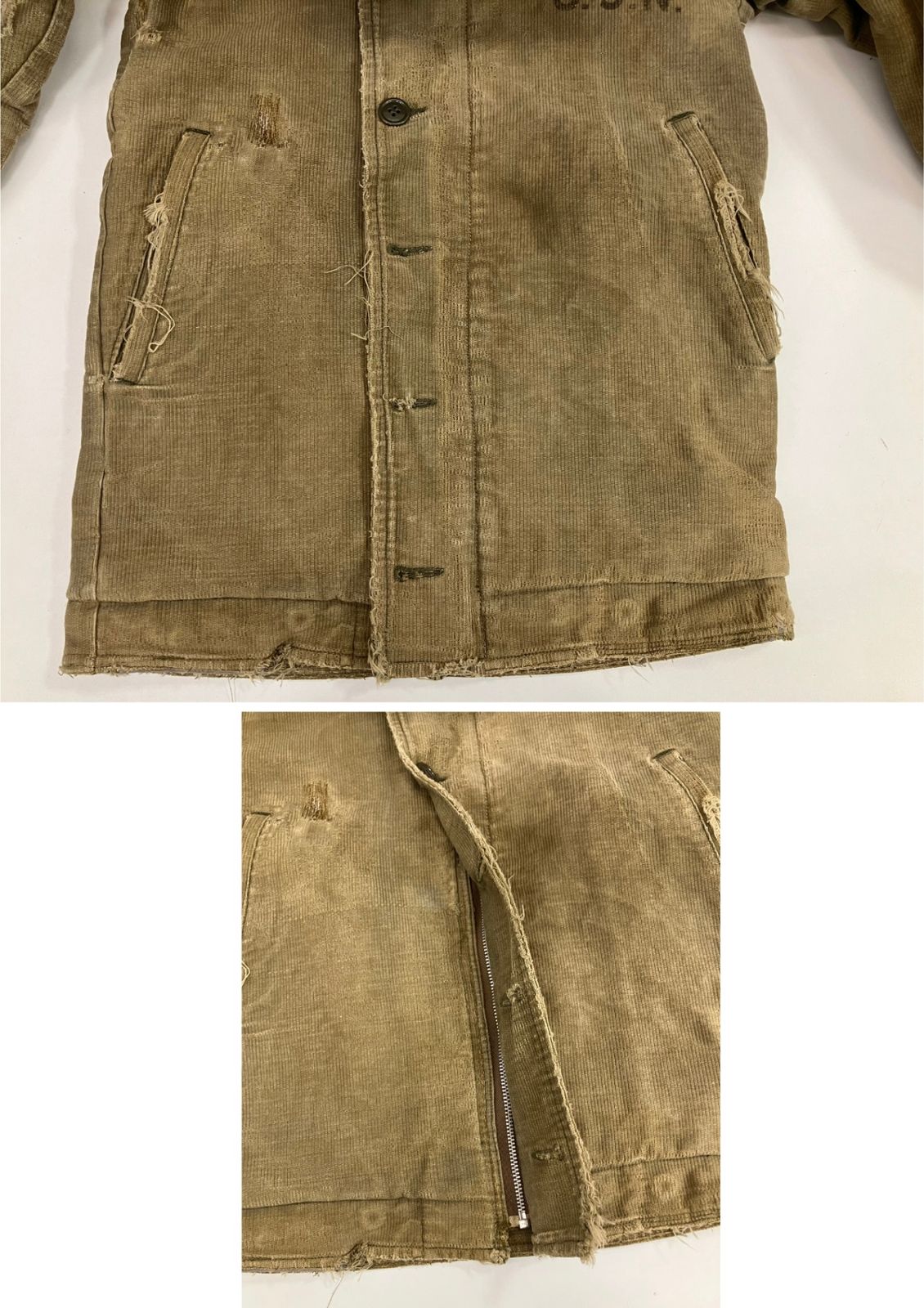 USN ミリタリージャケット カーキ 楽天市場】デッキジャケット ミリタリージャケット USN 米軍 N1 カーキ