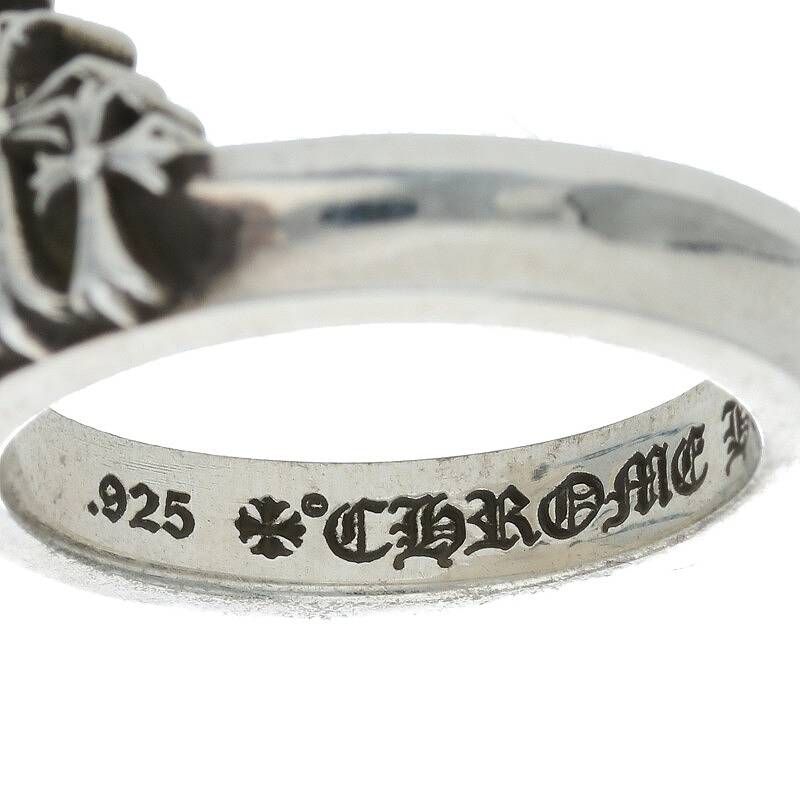 クロムハーツ CROWN CH CRS/クラウンCHクロス シルバーリング メンズ