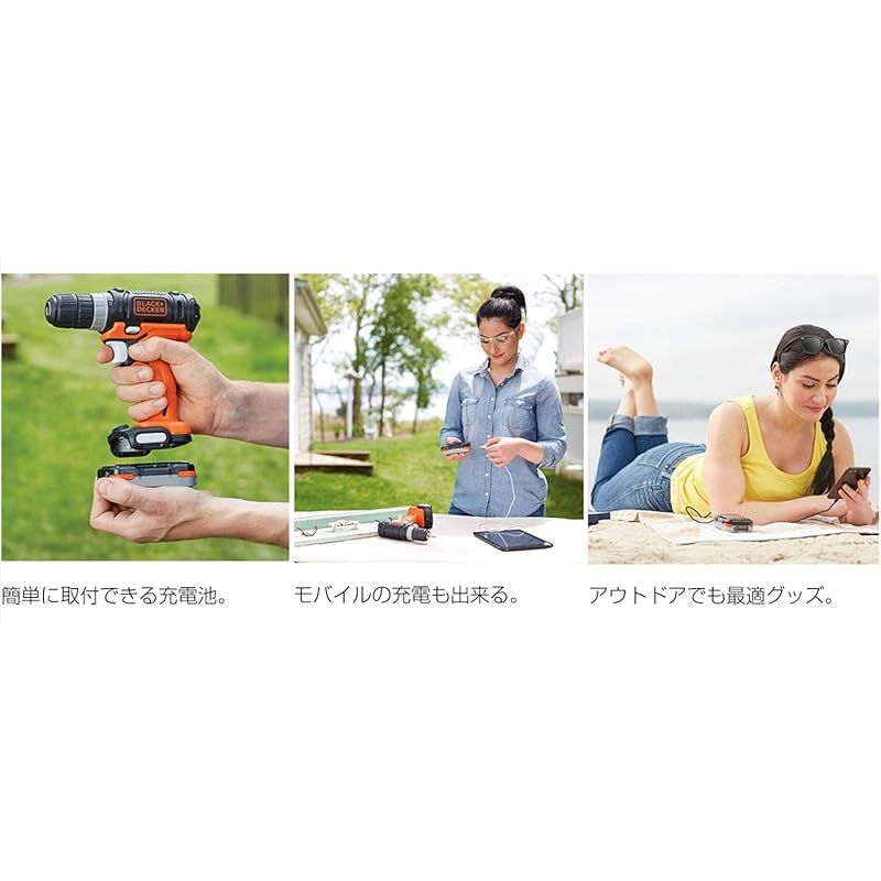 ブラックアンドデッカー(BLACK+DECKER) GoPak プロジェクトパック 【オンライン限定4点セット】 ドリルドライバー ジグソー サンダー  LEDライト DIY 電動工具 穴あけ 締付工具 DIY 基本 切断 研磨 ネジ締め BDCK124S1 - メルカリ