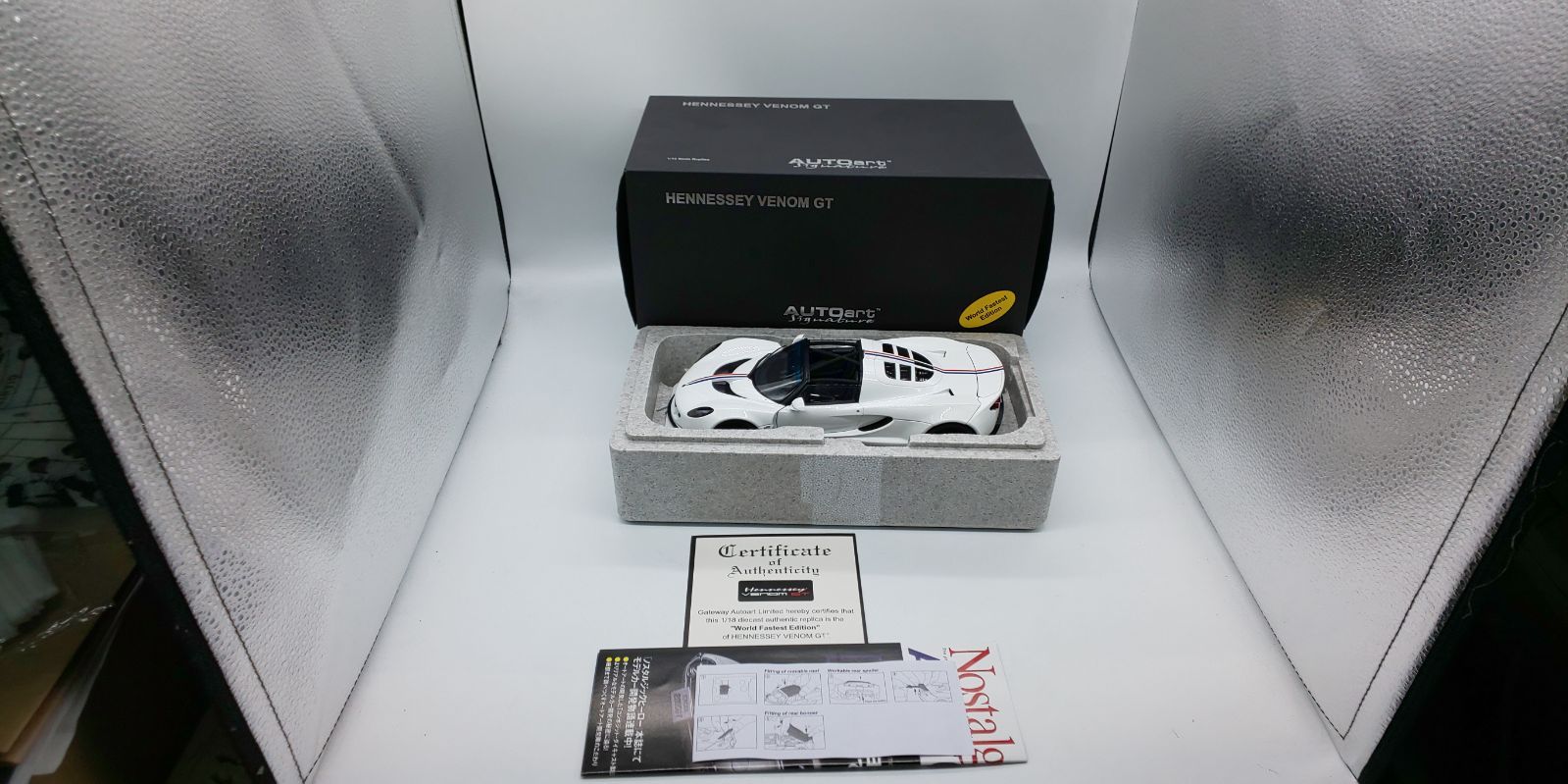 AUTOart 1/18 ヘネシー ヴェノム GT ワールドファステストエディション 完成品