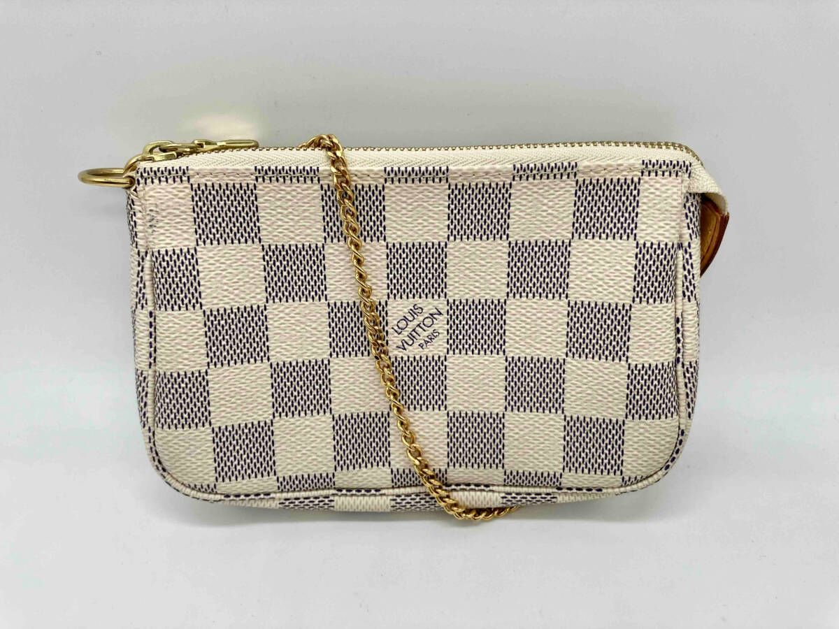 LOUIS VUITTON ルイヴィトン LV ダミエアズール アクセソワール N58010 アクセサリーポーチ マイクロ ミニ バッグ