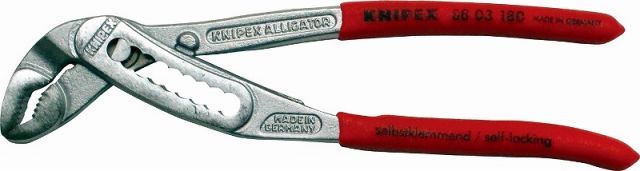 クニペックス(KNIPEX) アリゲーター ウォーターポンププライヤークロームメッキ8803-180