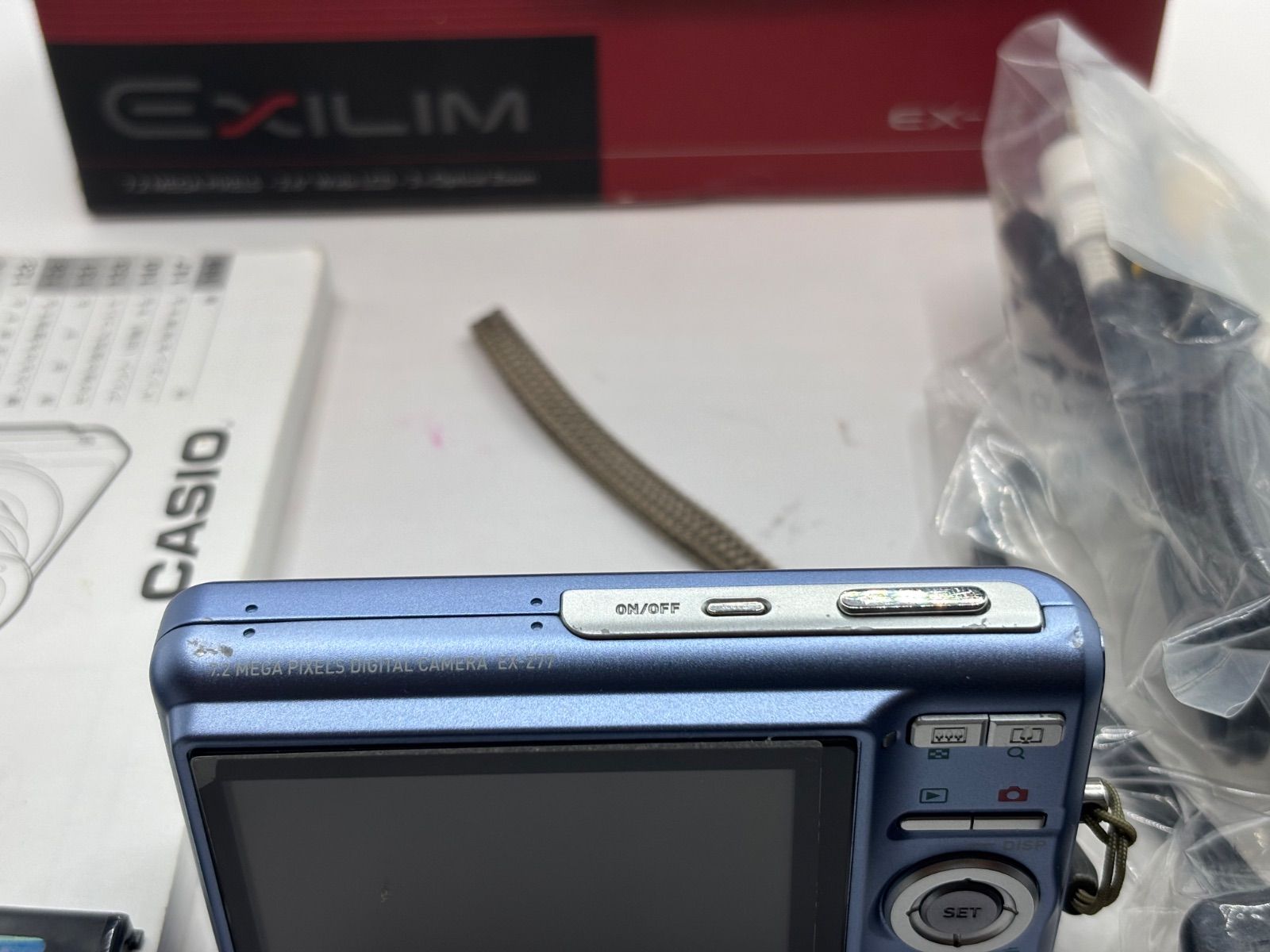 動作保証あり CASIO EXILIM EX-Z77 エクシリム ブルー カシオ