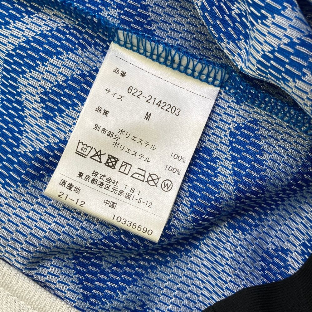 サイズ：M PING ピン ; 長袖ジップジャケット 総柄 ブルー系