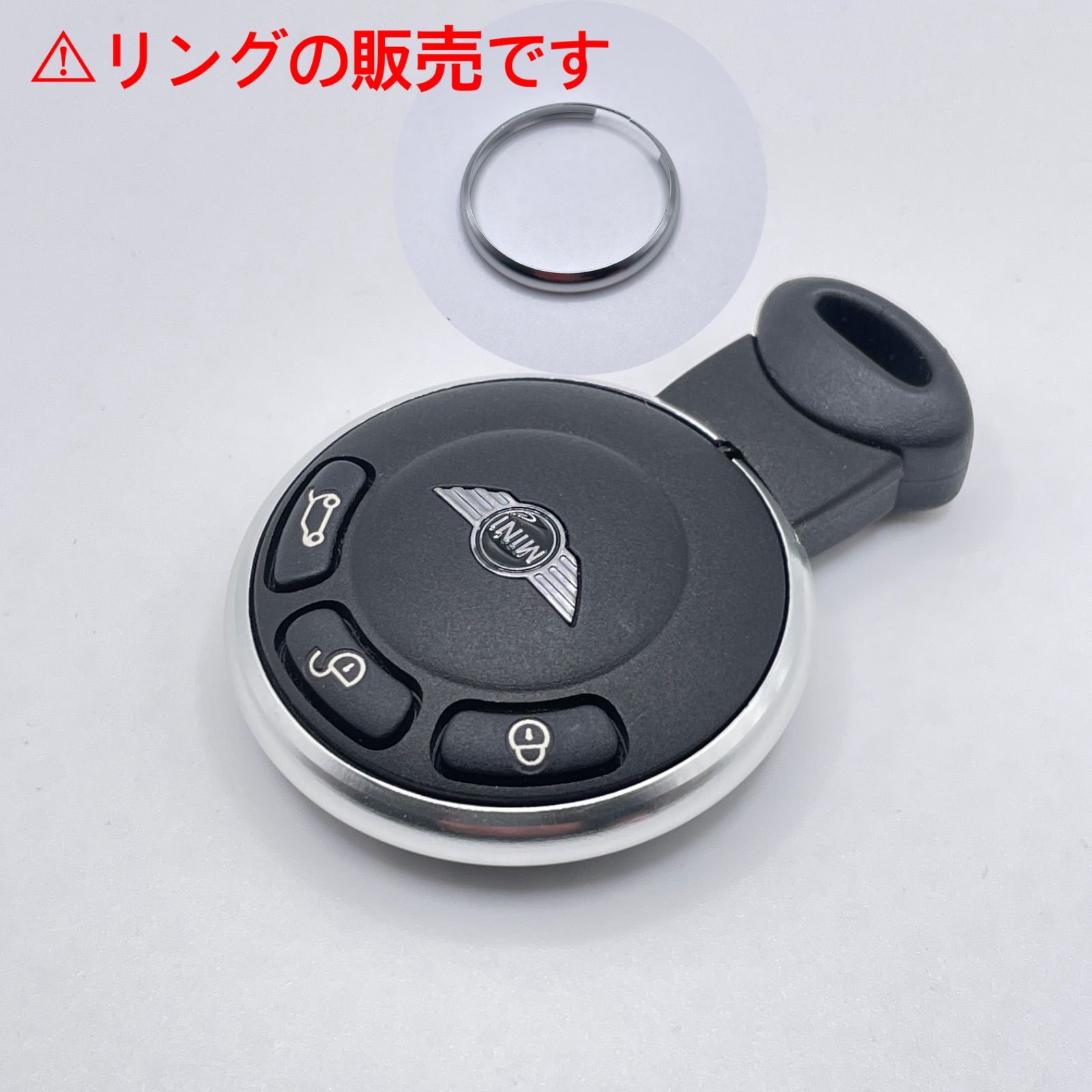 ワイケーショップ シルバー☆r56系ミニクーパーminiスマートキー用キー 