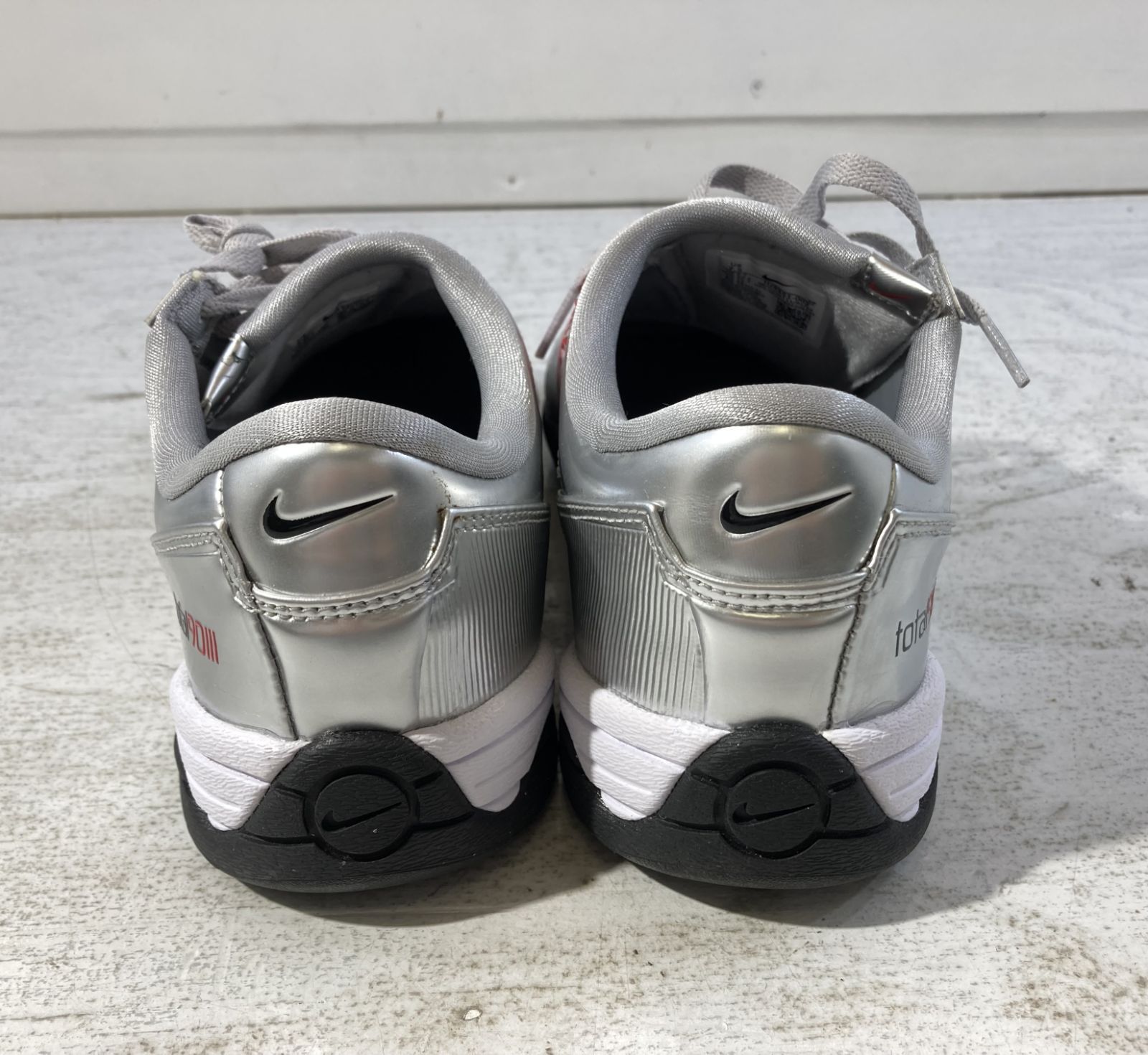 紫波80-1-0704kg】Nike Total 90 Metallic Silver and Black