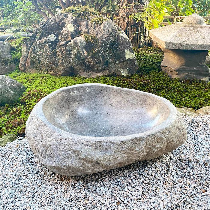 天然自然石・懸崖植え込み鉢・夏目風水鉢・石鉢・寄せ植え鉢・蹲・盆景