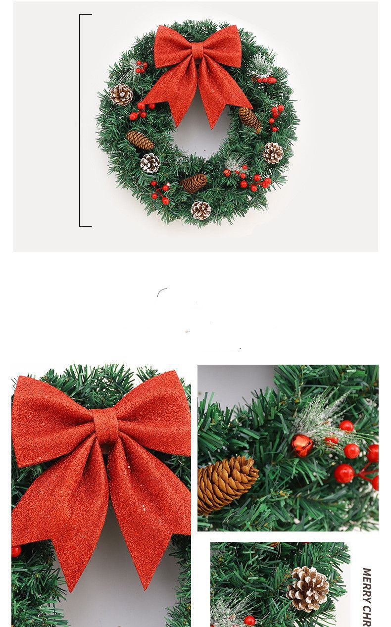 クリスマスリース LED付き 花輪 ドライ リース ドライフラワー リース