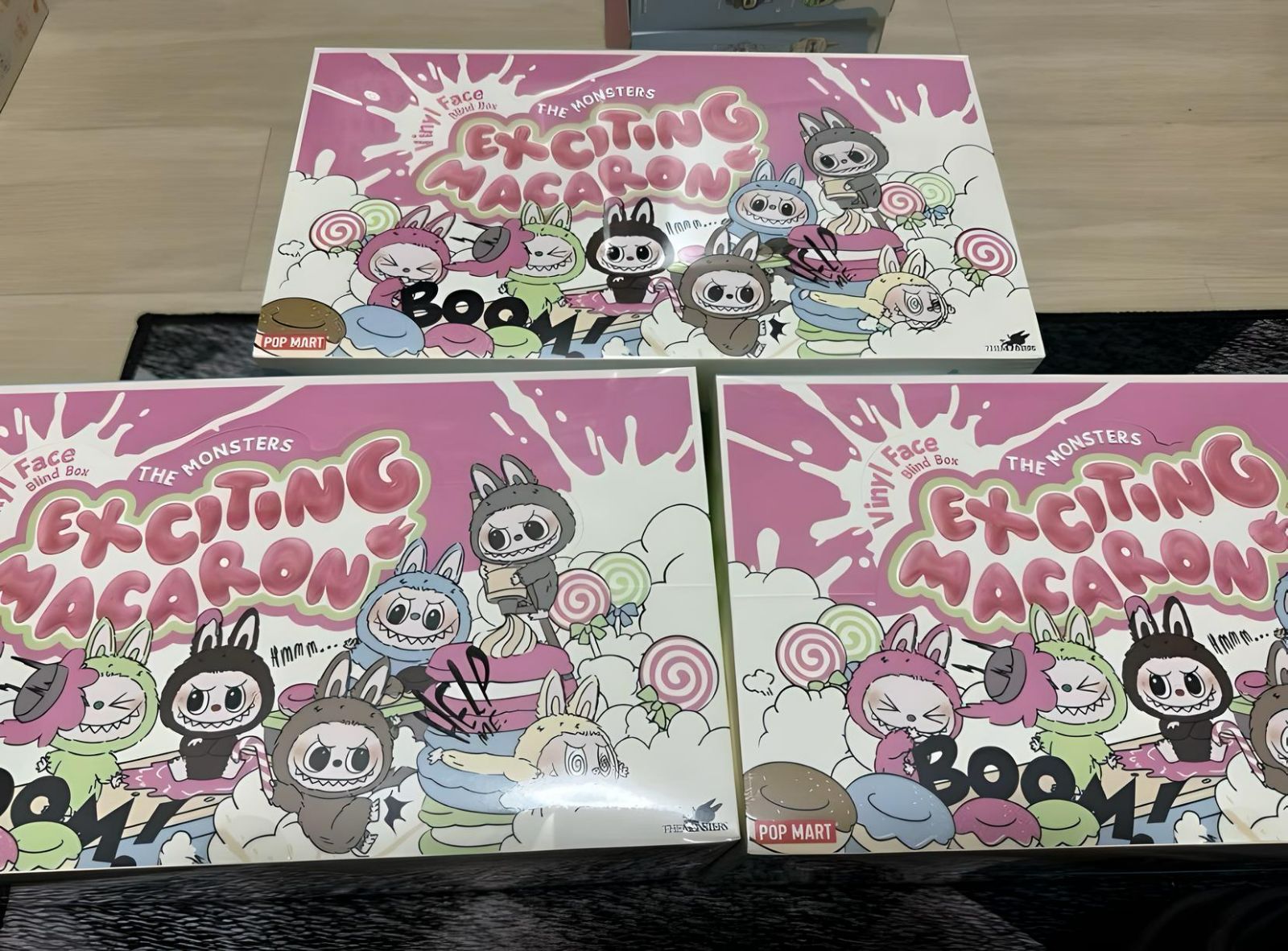Labubu THE MONSTERS Exciting Macaron 3BOX シュリンク付き