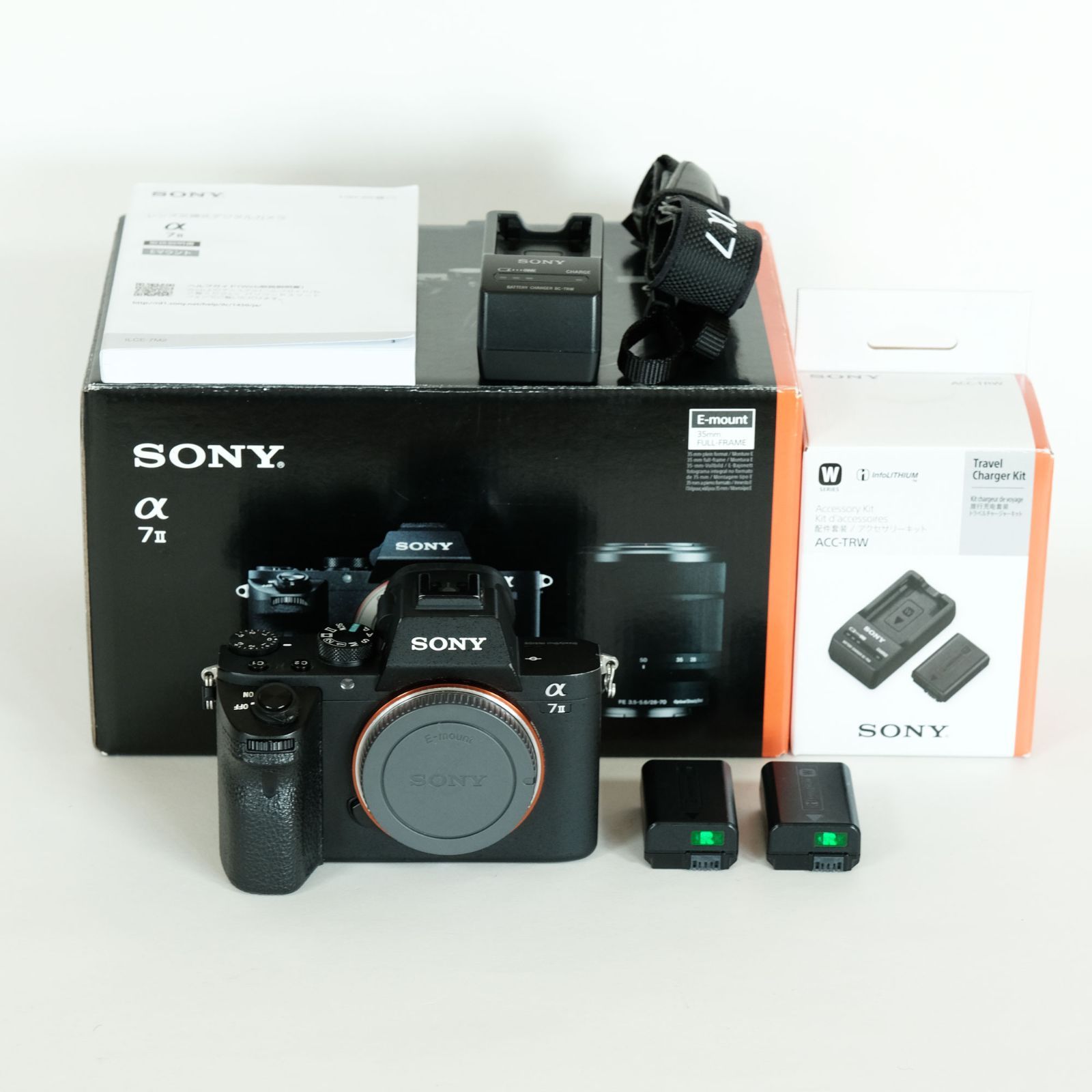 良品｜バッテリー2個・チャージャー付] SONY α7 II（ILCE-7M2）/ ソニーEマウント / フルサイズミラーレス一眼 - メルカリ