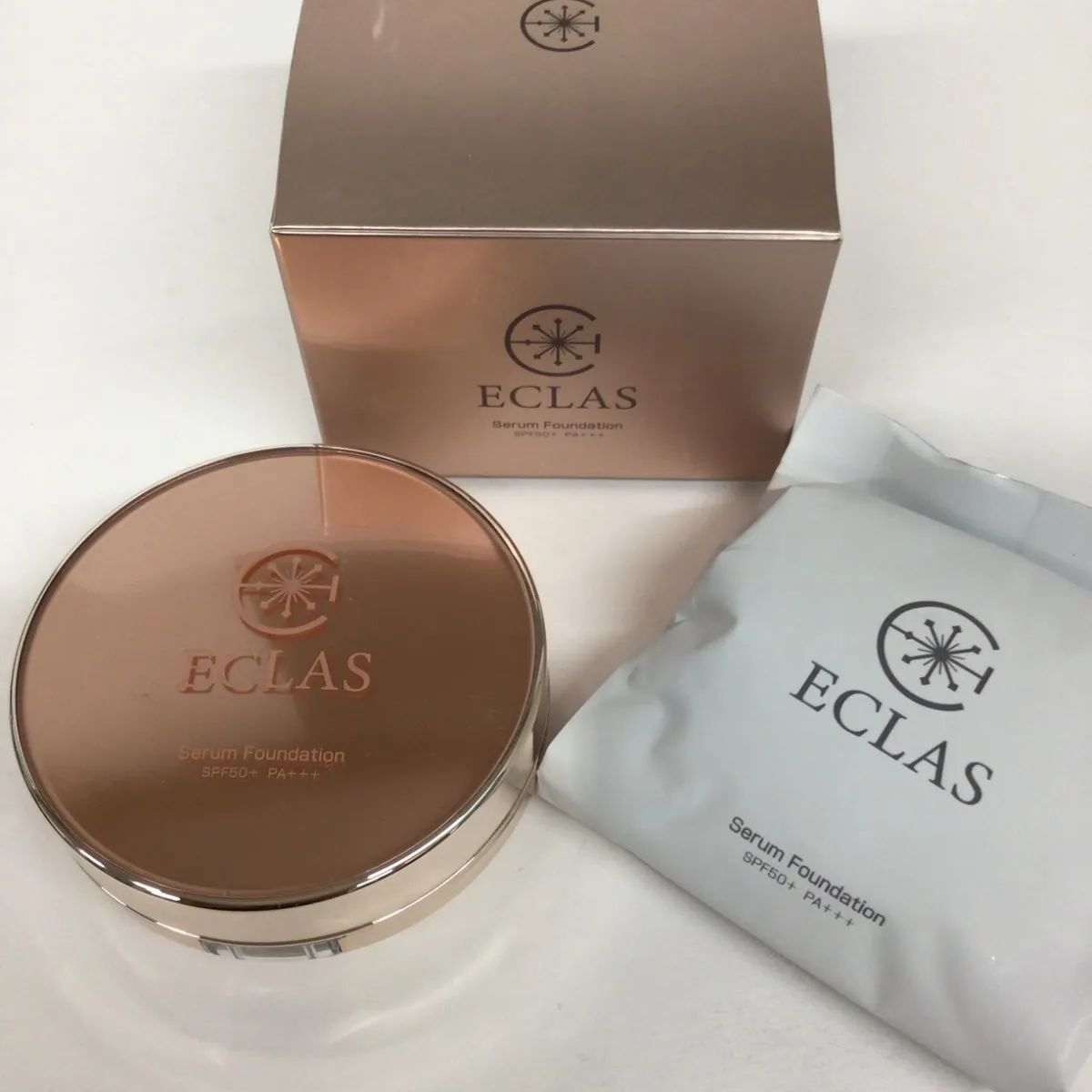 L1024 ECLAS エクラスセラムファンデーション 専用パフ付き 12g
