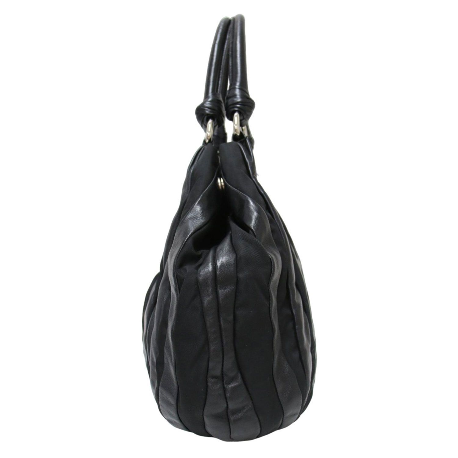 PRADA プラダ クリムソン ストライプ ハンドバッグ BR3994 / トート 