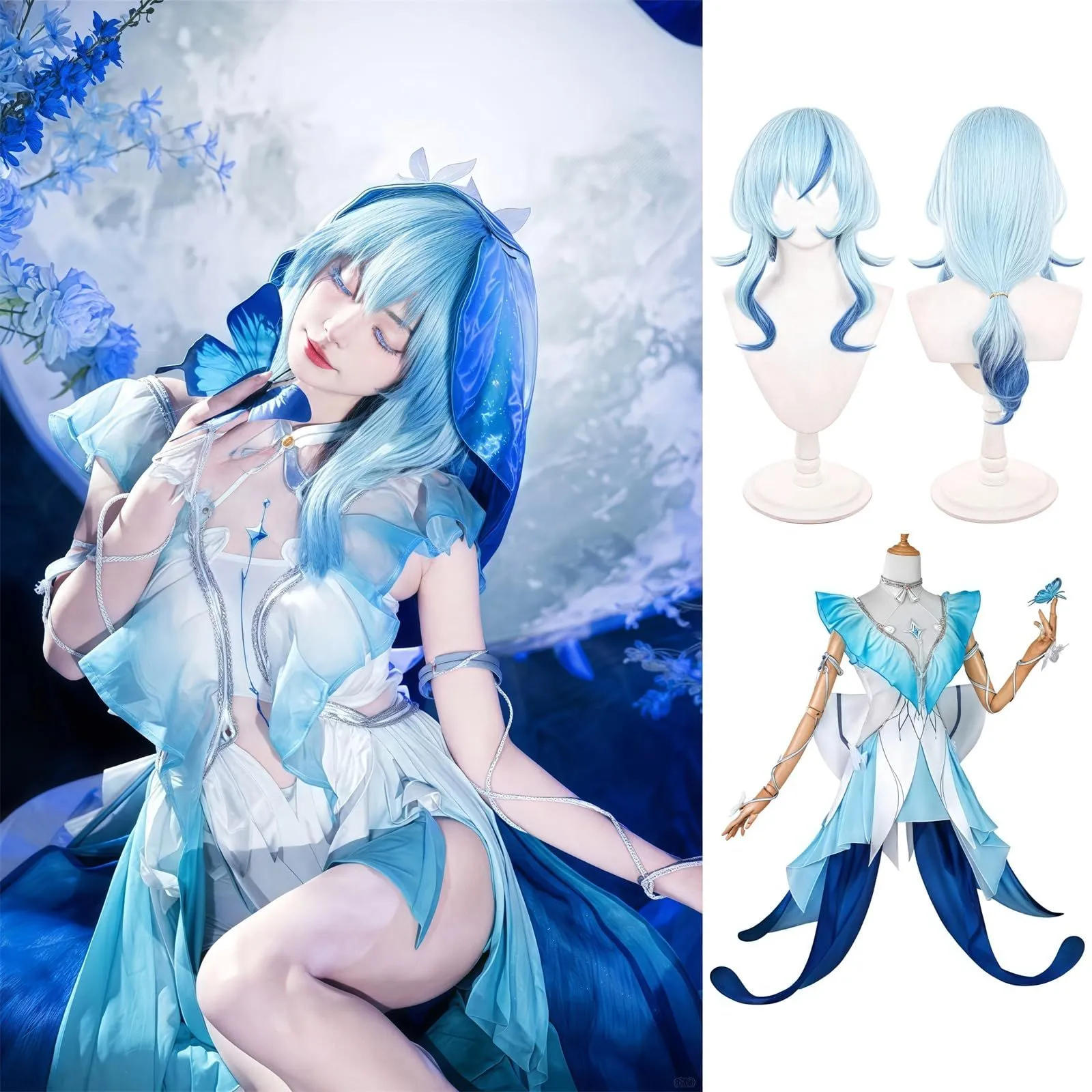 新品、未使用 高品質 五次元 鳴潮 コスプレ 今汐 こんし ウィッグ お買い得