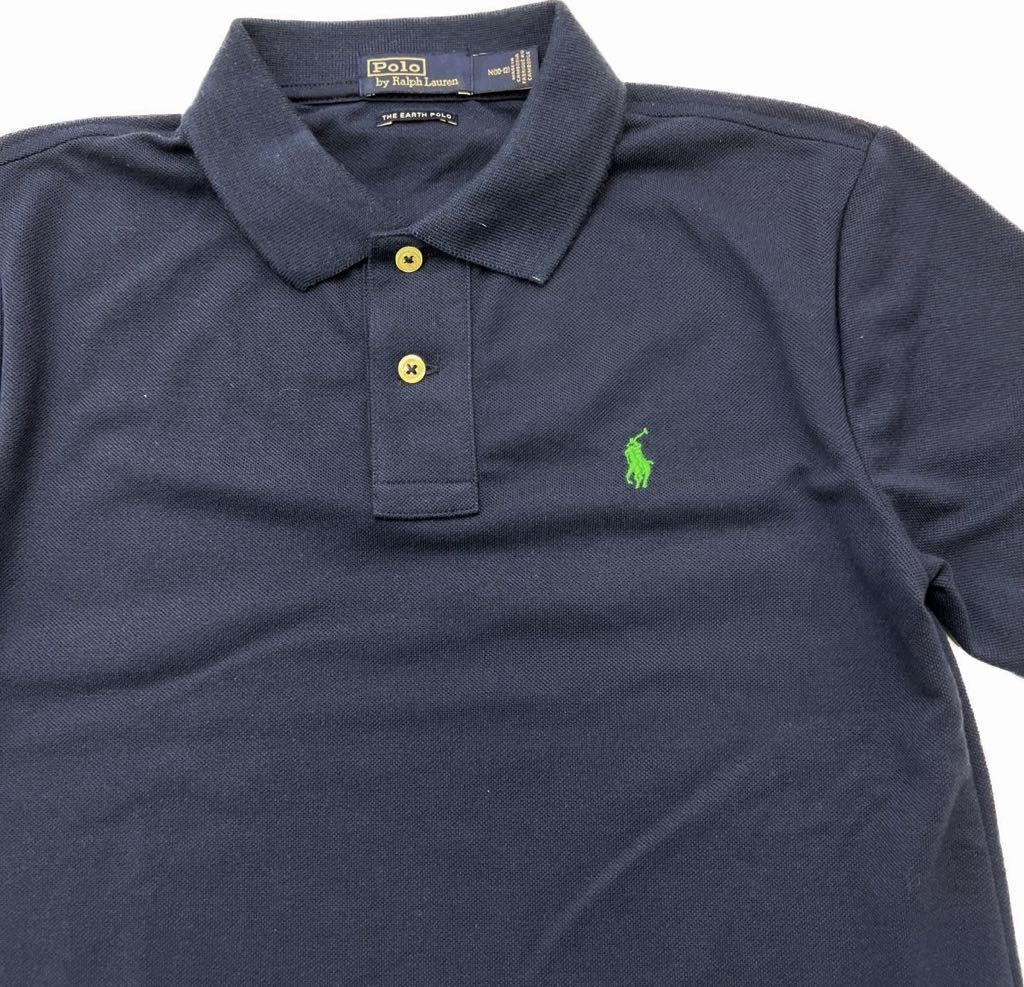 Polo Ralph Lauren  春夏 ユース M 10-12 ポロシャツ 半袖 ネイビー スポーツ テニス タウンユース お出かけ ポロラルフローレンS2247
