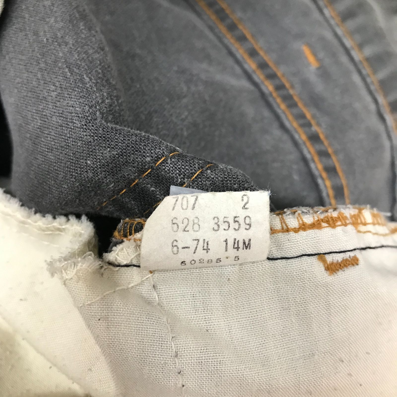 希少 70s VINTAGE LEVIS リーバイス 628 ビッグE レア 品番 モールスキン フレア ベルボトム パンツ 42タロン オレンジ  タブ プリーツ リーバイス ビンテージ ヴィンテージ アメカジ 古着 ジーンズ e24020416