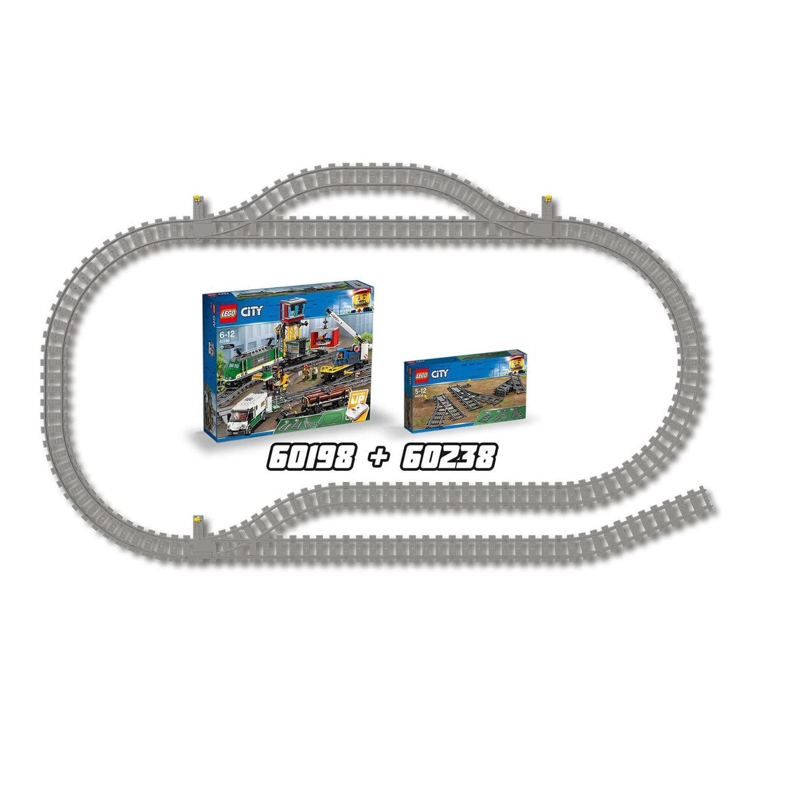 シリウス・コネクション Amazon.co.jp: LEGO City 60238 Crossed Rail Set, Toy Blocks
