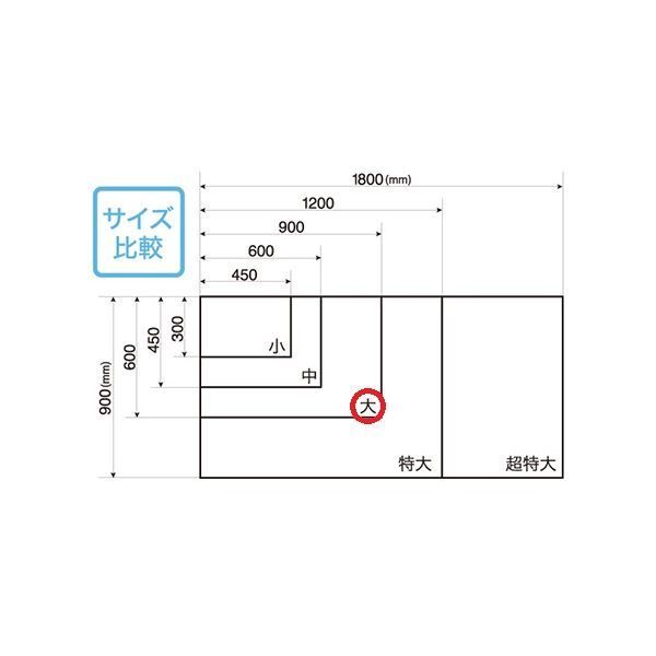 マグエックス マグネット暗線ホワイトボードシート 大 MSHP-6090-M