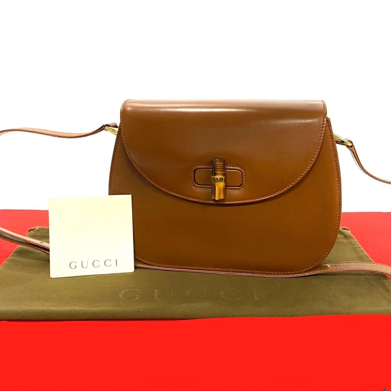 極 美品 GUCCI グッチ オールドグッチ ヴィンテージ バンブー ターン