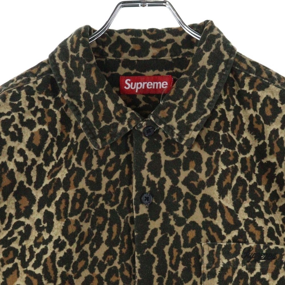 SUPREME (シュプリーム) 25AW Flannel Pajama Shirt Leopard