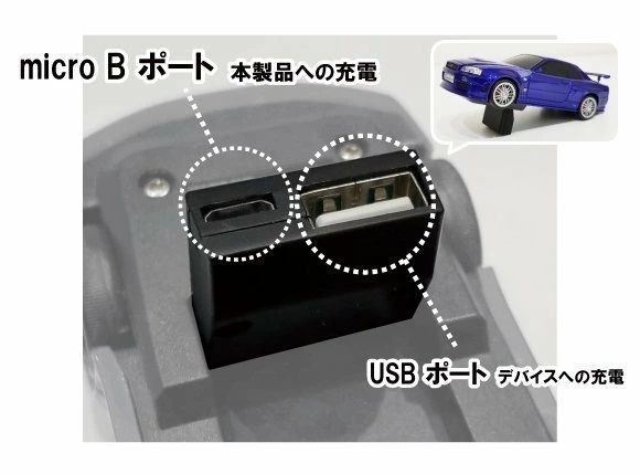 【外箱ダメージ有】車型モバイルバッテリー 日産スカイラインGT-R (BNR34) ワイルド・スピードMAX (ブルー) ブライアン仕様 4500mAh 657427 GT-R 車型モバイルバッテリー スカイライン ワイルド・スピードX2 シルバー 外箱ダメージ有車型モバイルバッテリー
