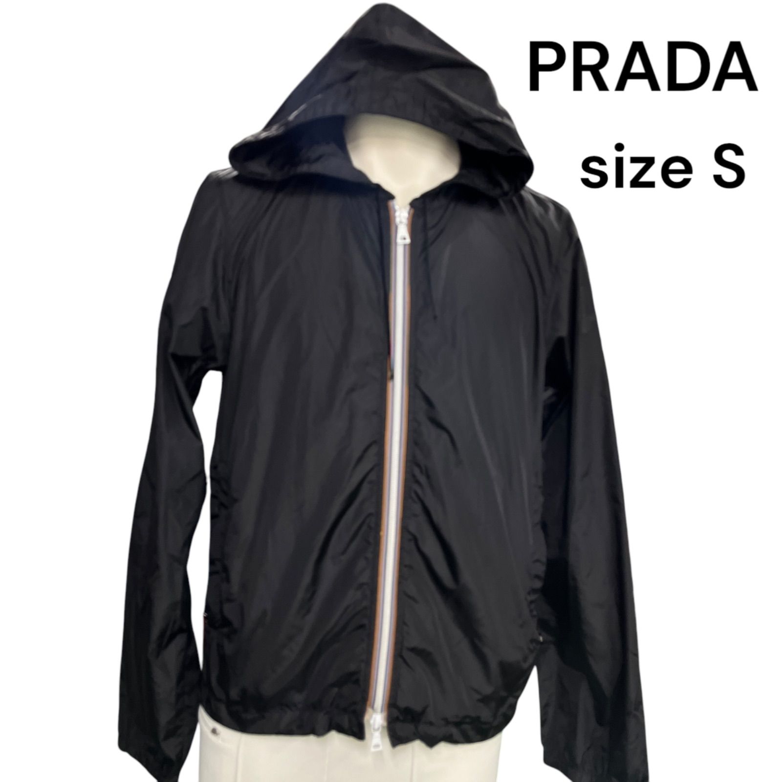 PRADA ブラック ナイロンジャケット S PRADA S ナイロンジャケット
