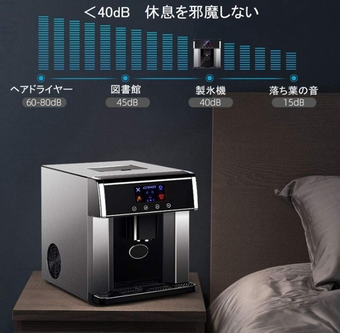 家庭用/業務用高速製氷機 卓上 自動製氷機 タンク容量1.8L 大 家庭用/業務用高速製氷機 卓上 自動製氷機 タンク容量1.8L 大