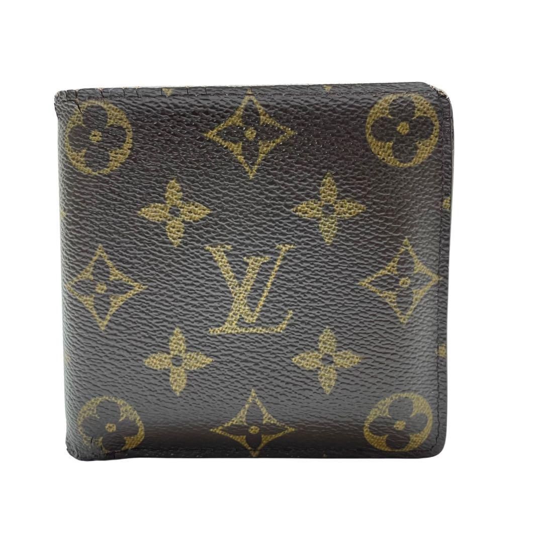 【美品】Louis Vuitton モノグラム 二つ折り財布 ルイヴィトン モノグラム 二つ折り財布
