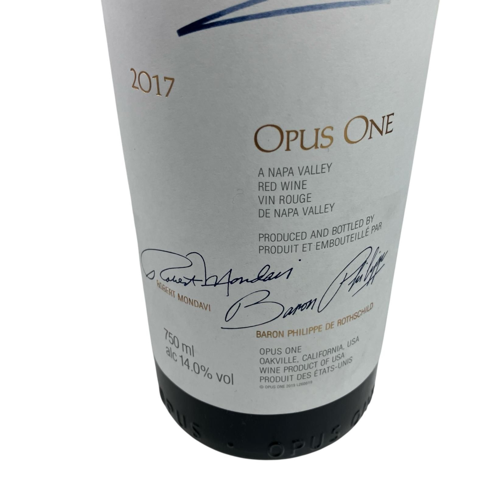 オーパスワン 2017年 750ml 14% OpusONE ワイン - メルカリ