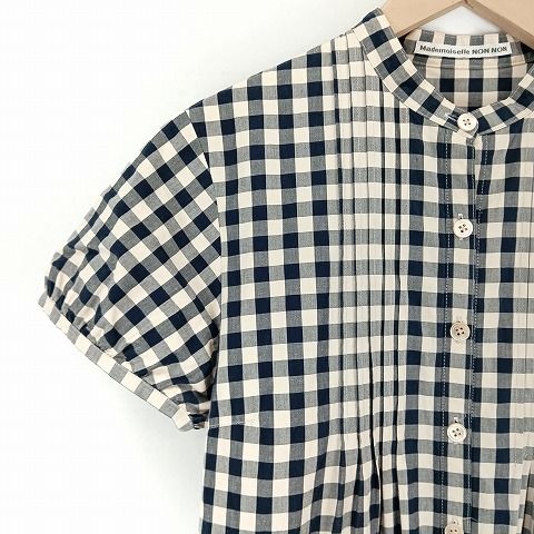 マドモアゼルノンノン mademoiselle NON NON ギンガムチェック柄 S/S