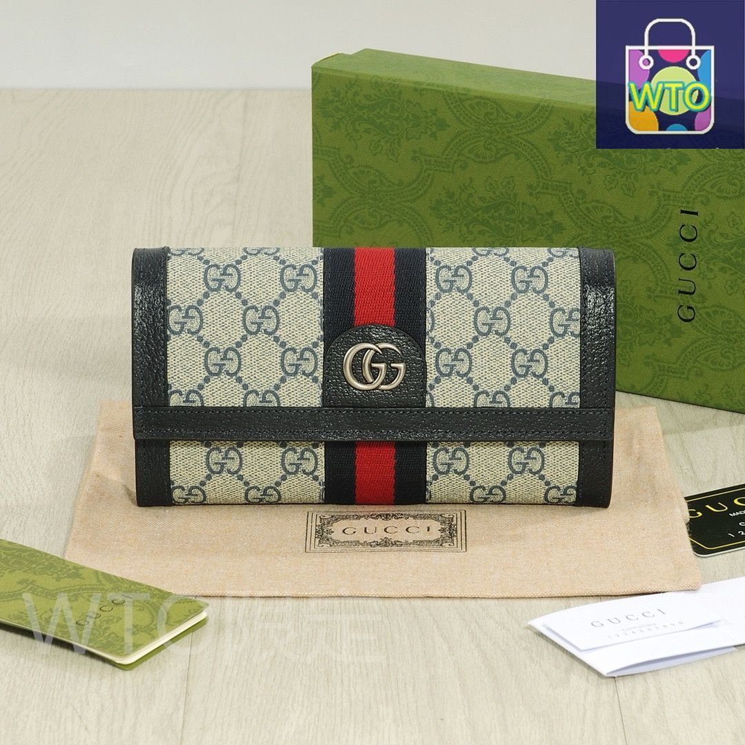 今日特価】Gucci グッチ オフィディアシリーズ 二つ折り財布 GG
