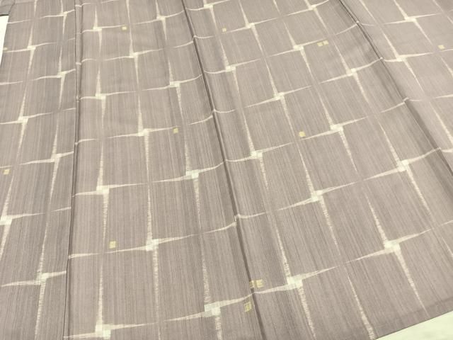 平和屋着物○上質な紬 100亀甲 抽象文様 正絹 逸品 未使用 DAAV4973ud