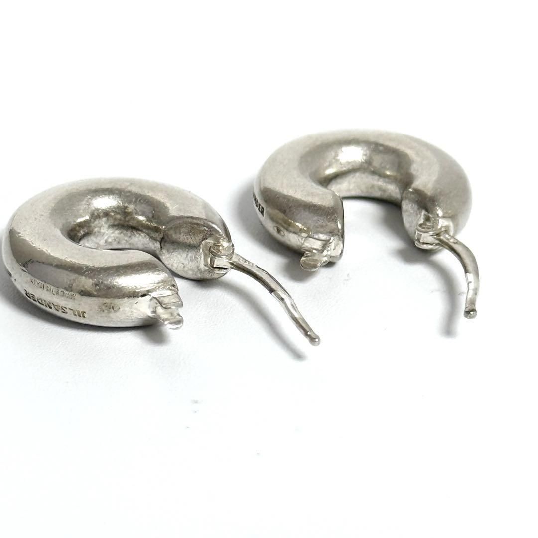 男女兼用】ジルサンダー メンズ レディース フープ ピアス マット