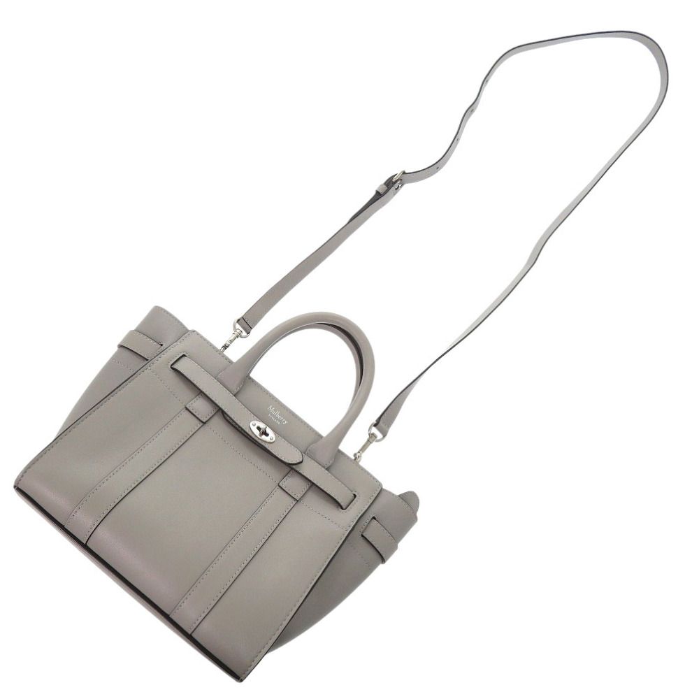 Mulberry ミニ ジップド ベイズウォーター シルバー Mulberry ミニ
