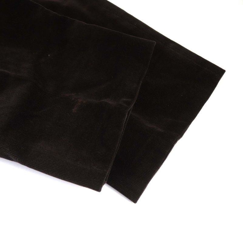 【新品】BURBERRY LONDON コーデュロイ パンツ　ブラウン38 BURBERRY(バーバリー) サイドラインチェックペイントパンツ