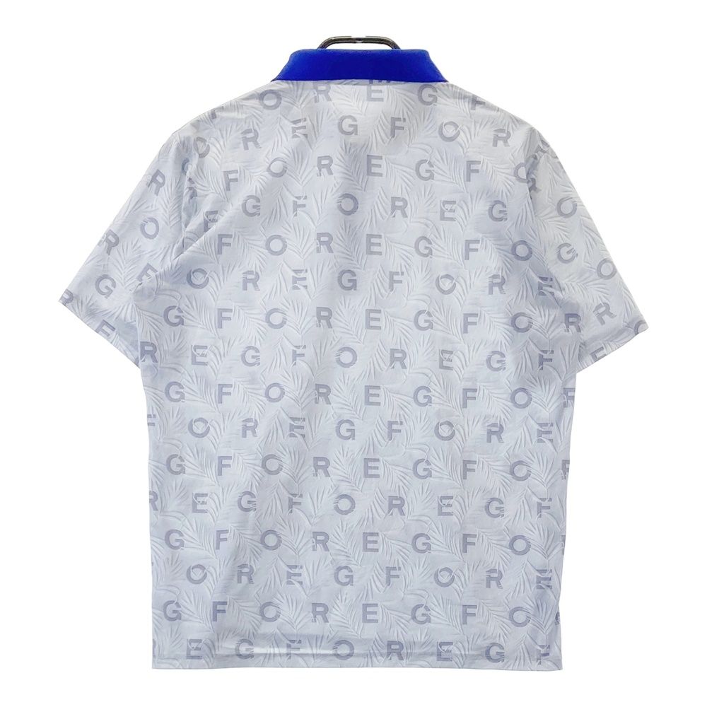 サイズ 2 G FORE ジーフォア ロゴ刺繍入り 半袖ポロシャツ 総柄 グレー系 240101533874 ゴルフウェア メンズ ストスト