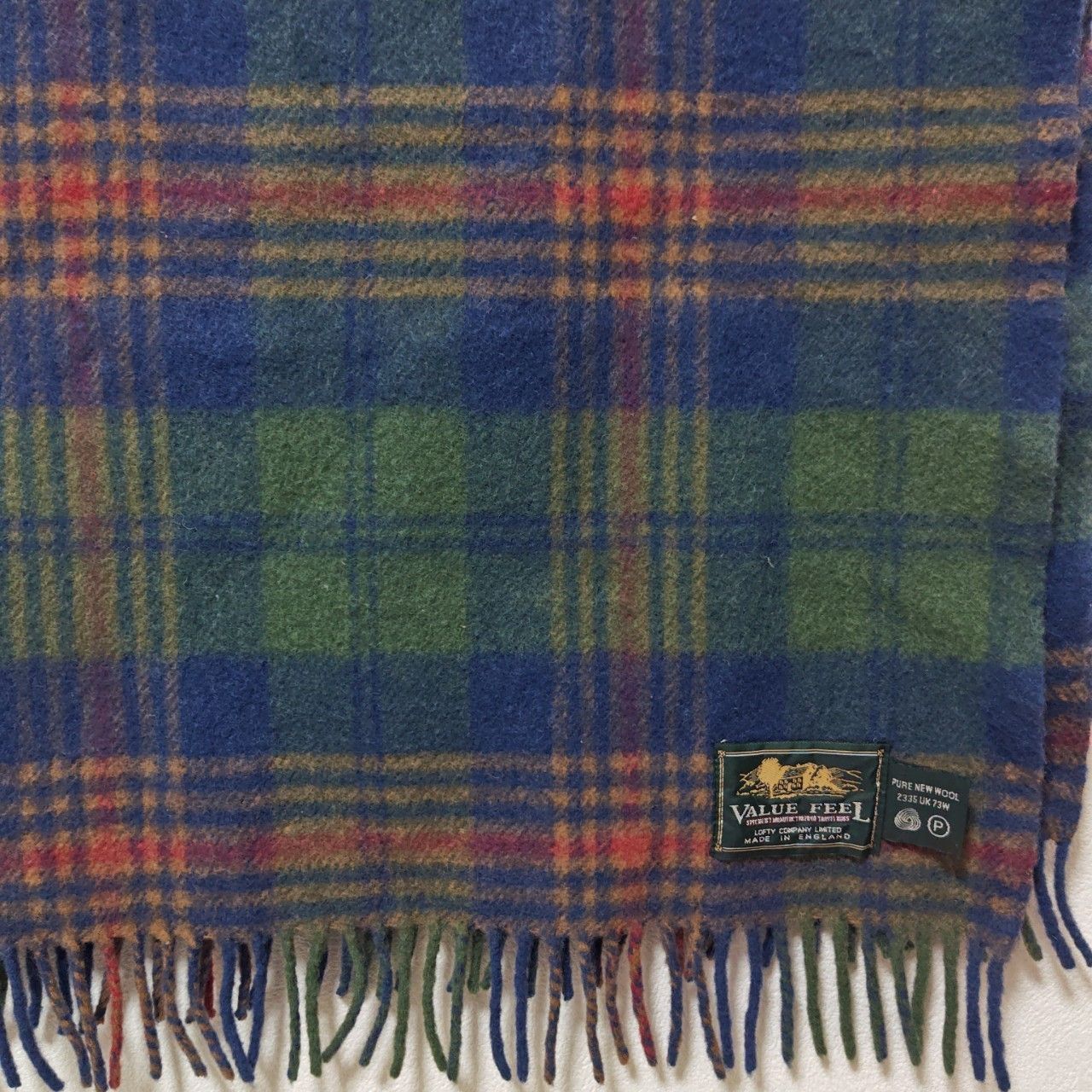 VALUE FEEL チェック柄ウールブランケット VALUE FEEL チェック柄ウールブランケット