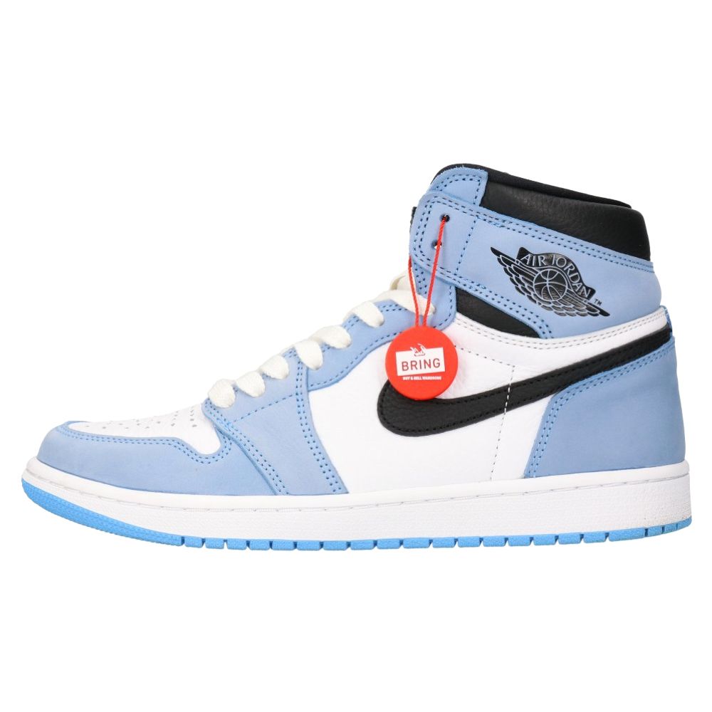 NIKE (ナイキ) AIR JORDAN 1 RETRO HIGH OG UNIVERCITY BLUE エアジョーダン1ハイユニバーシティーブルー  ハイカットスニーカー シューズ 555088-134 US9/27.0cm - メルカリ