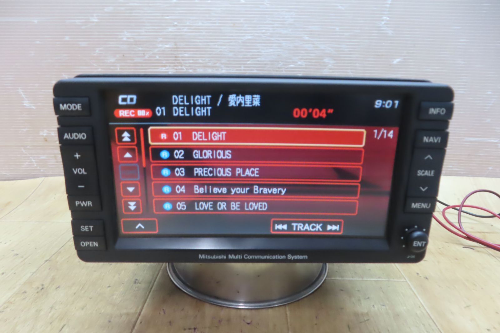 付 F4254 三菱純正 デリカ D5 D 5 8750A115 NR-261JM-07PAJ2 J-04 HDDナビ 地図2008年 Bluetooth CD DVD再生OK 本体のみ BRIGHTFACE_UK