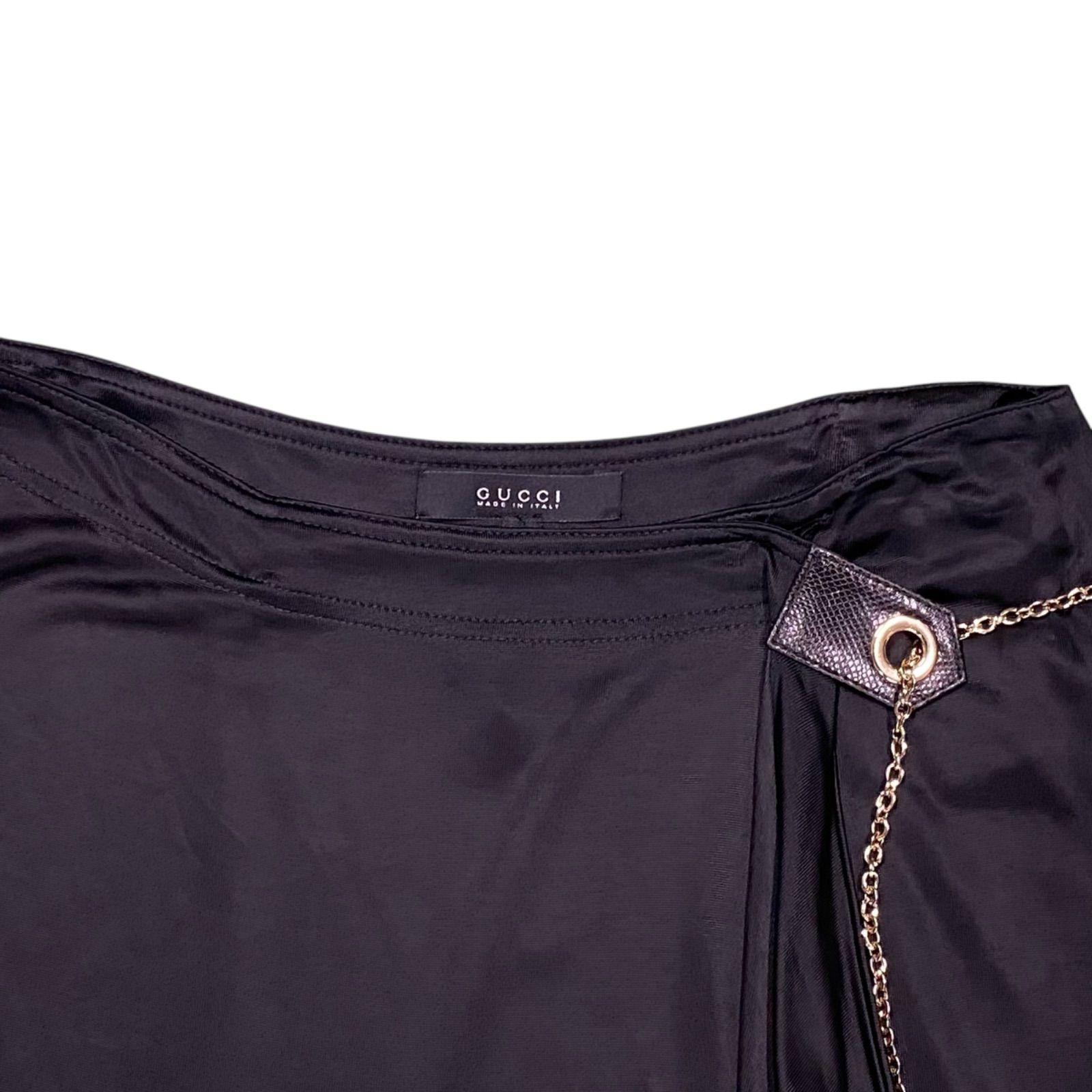 ○美品 グッチ GUCCI 40、M、9号 ラップスカート 巻きスカート ○美品 グッチ GUCCI 40、M、9号 ラップスカート 巻きスカート