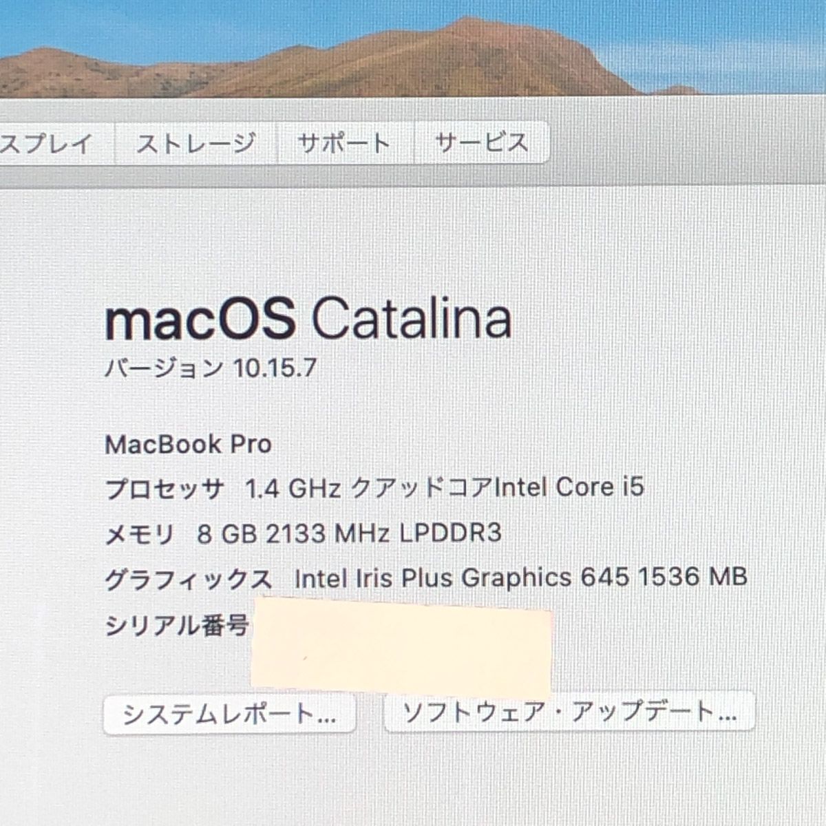 ◆ジャンク品 本体のみ◆Apple MacBook Pro 13インチ 2020 Thunderbolt 3ポートx2 i5 8GB 256GB 画面表示色異常 A2289 EMC3456|MB-JUNK-251656 325184