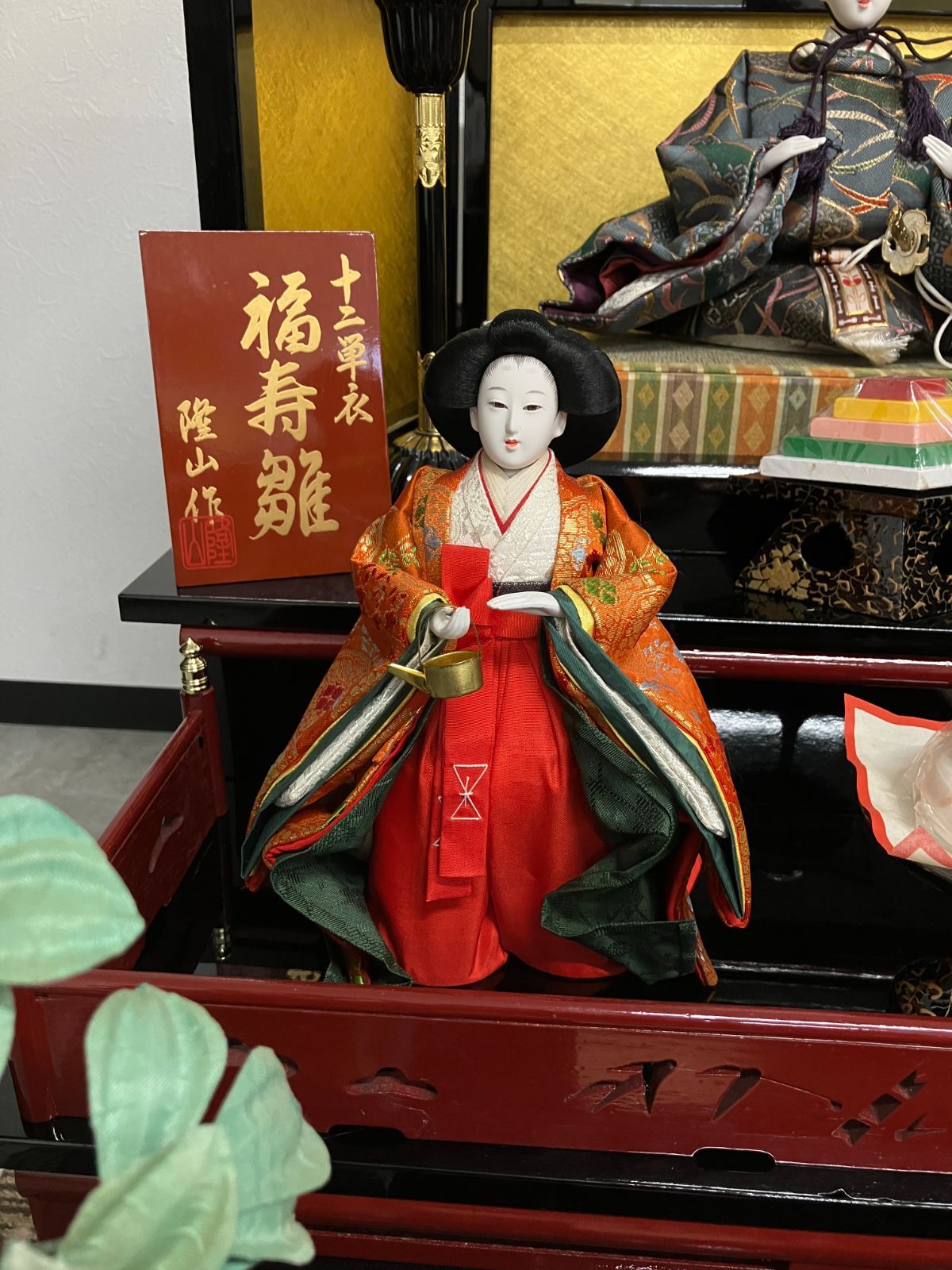 【美品】雛人形　三段飾り　一段飾り　2way 雛人形 三段飾り（五人） - メルカリ