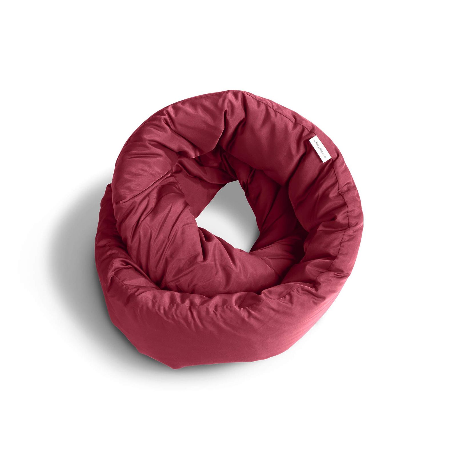 Huzi Infinity Pillow インフィニティーピロー - トラベルピロー ネックピロー 飛行機の枕 レッド