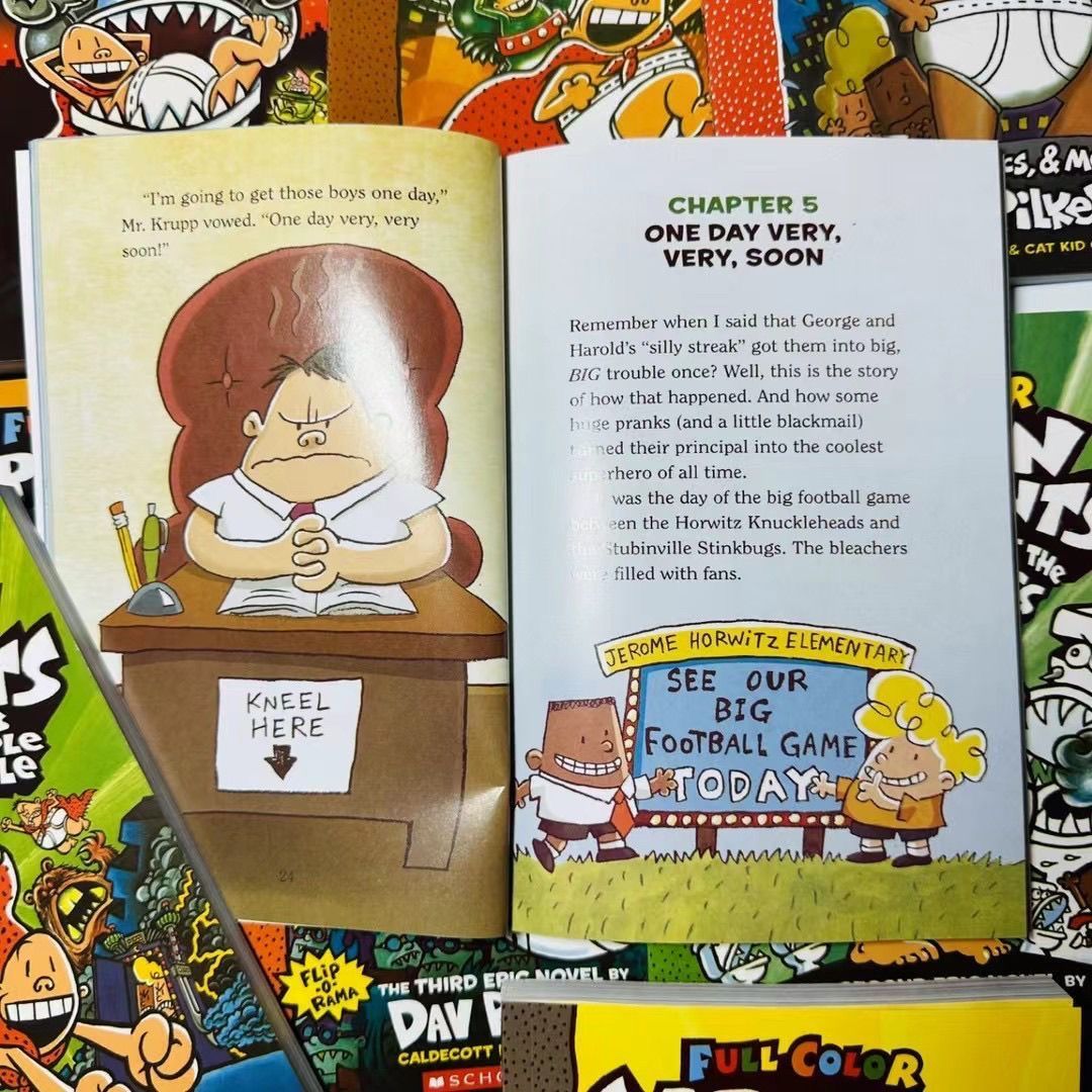 Captain Underpants 14冊 カラー印刷 マイヤペン対応 MaiyaPen