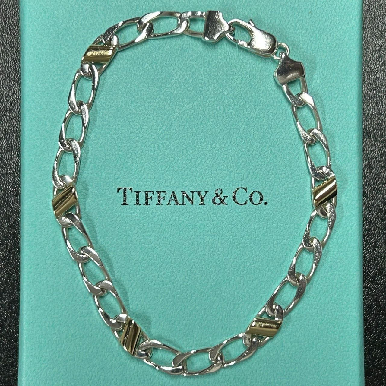 TIFFANY&Co. ティファニー フィガロチェーン ブレスレット シルバー 