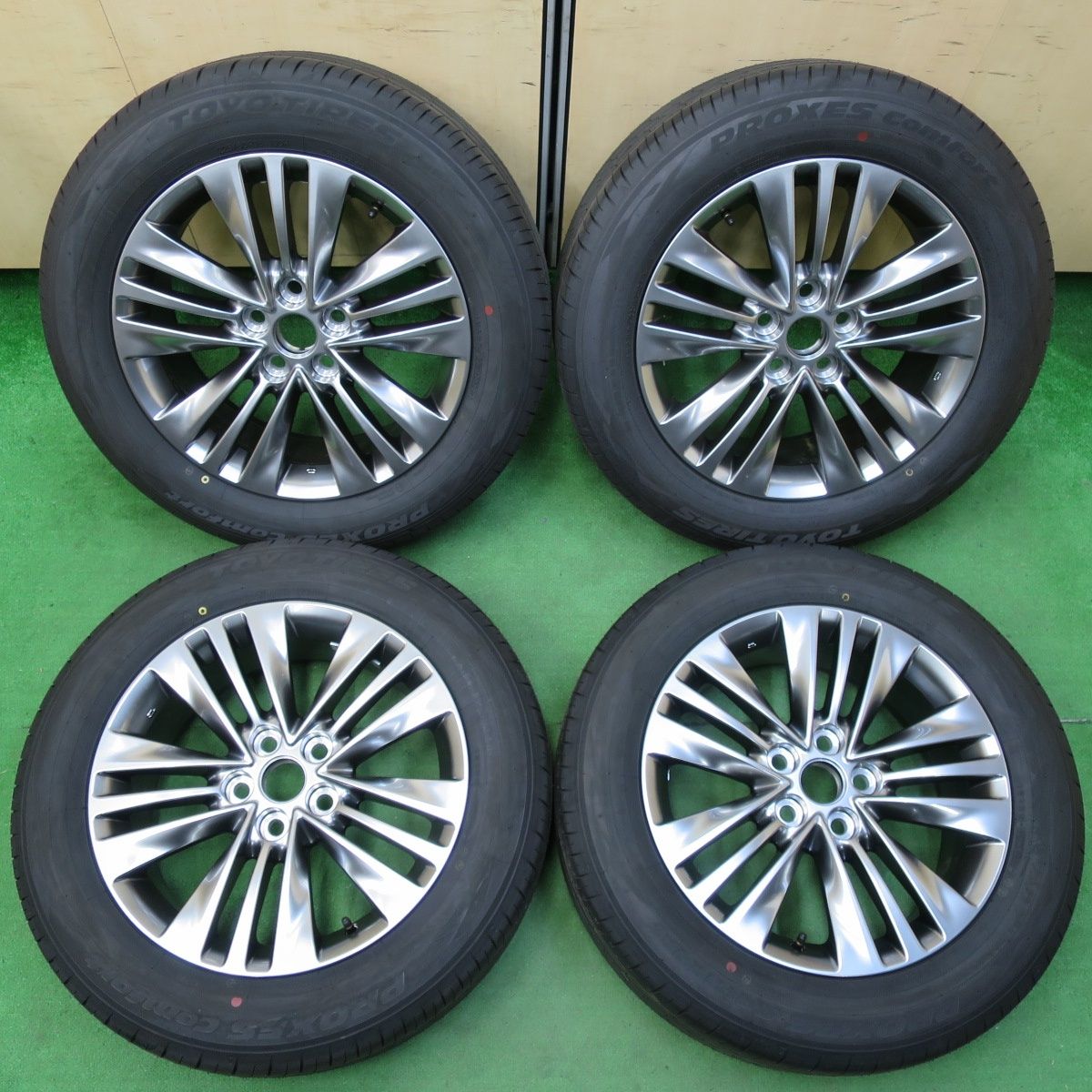 40アルファード 新車外し 18インチ タイヤ 225/60R18 4本セット トヨタ